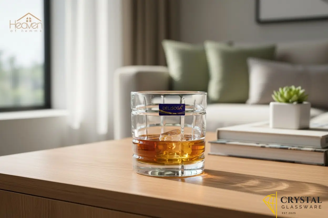 Delisoga Transparent Elegance Drinking Glasses 